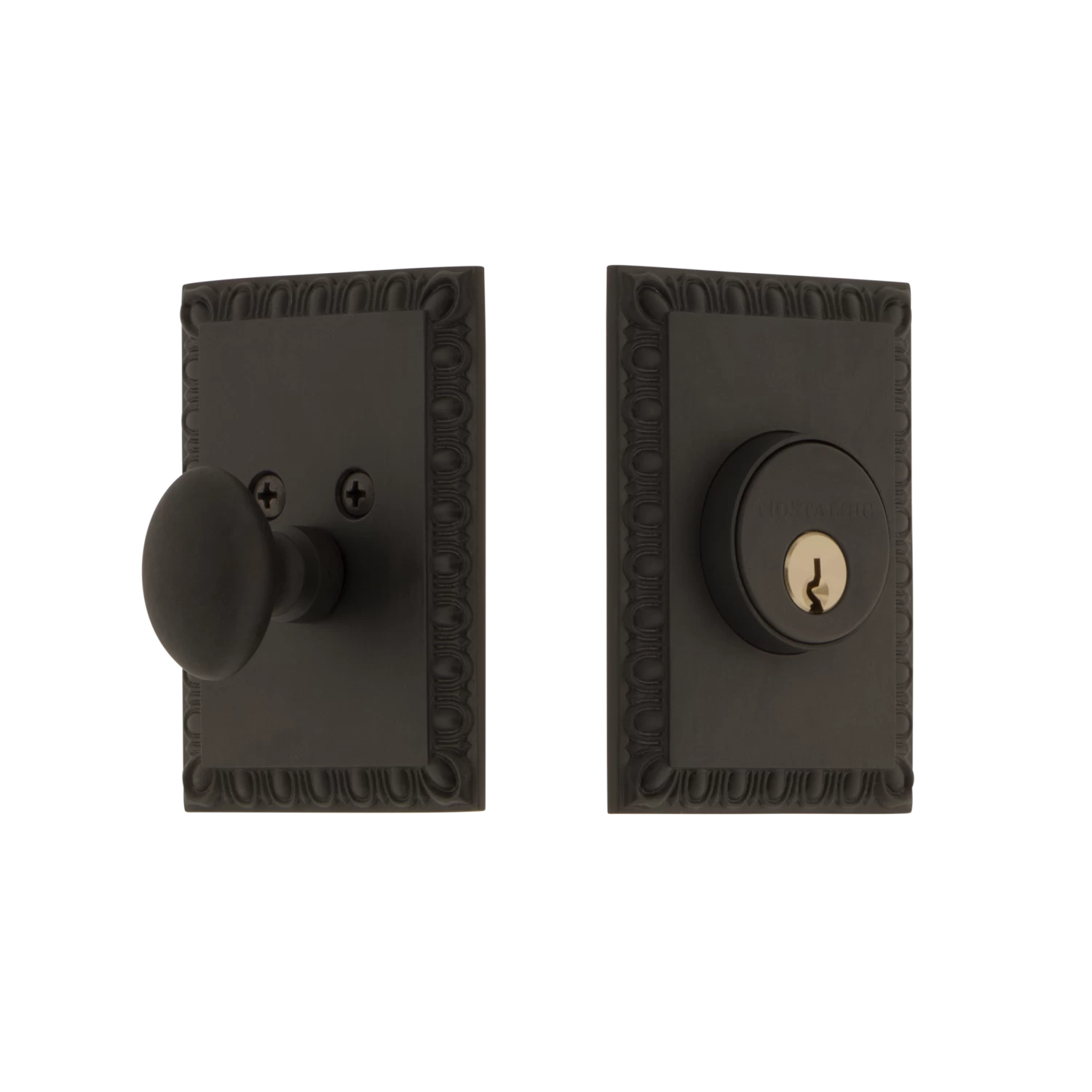 Neoclassical Single Cylinder Deadbolt In Oil-Rubbed Bronze 3 Neoclassical Single Cylinder Deadbolt In Oil-Rubbed Bronze