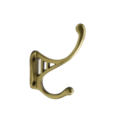 Classic Coat Hook In Antique Brass