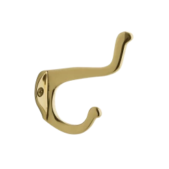 Schoolhouse Coat Hook In Polished Brass