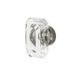 Gem Clear Crystal Crystal 1 9/16" Cabinet Knob In Antique Pewter