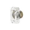 Gem Crystal 1 3/4" Cabinet Knob In Antique Brass