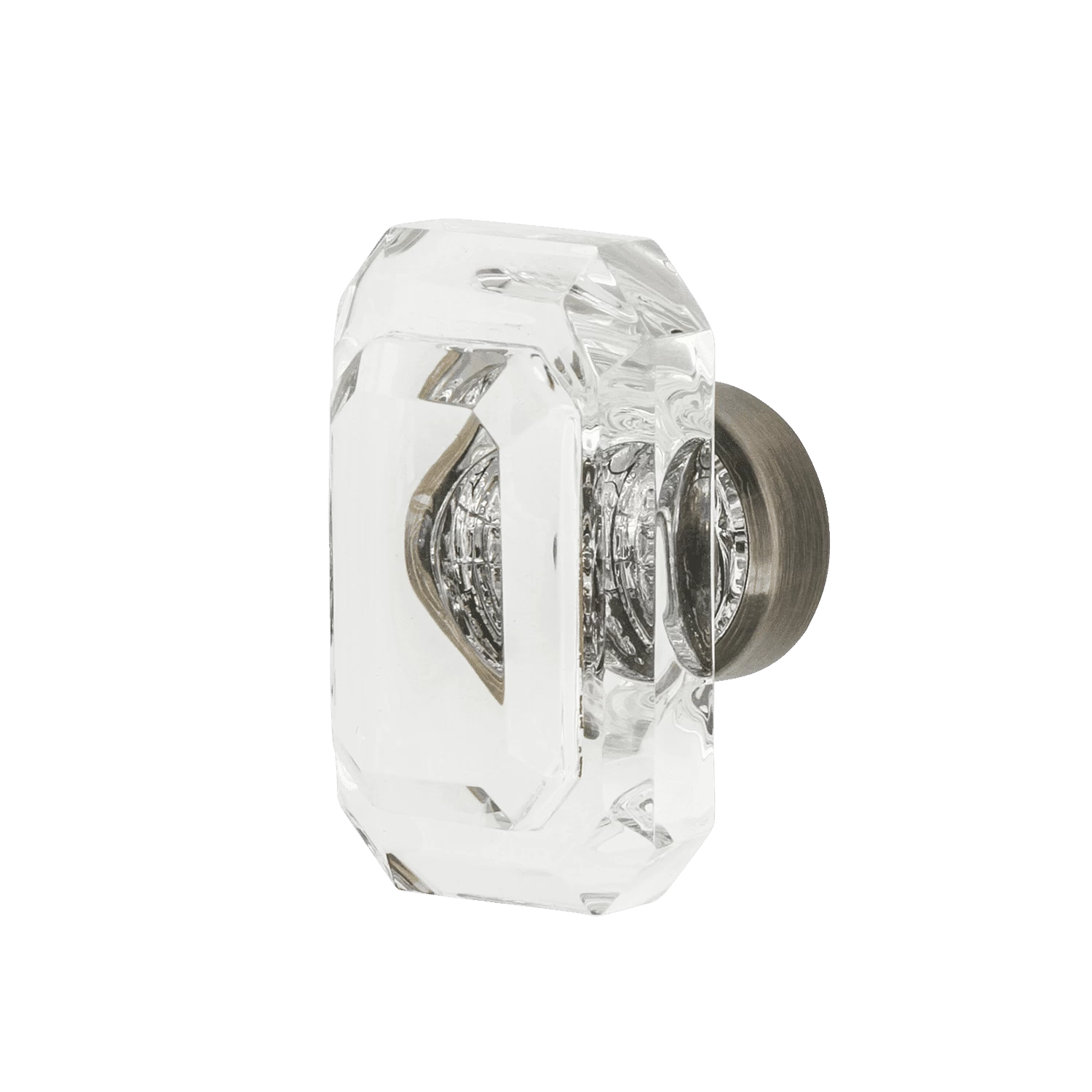 Gem Crystal 1 3/4" Cabinet Knob In Antique Pewter 3 Gem Crystal 1 3/4" Cabinet Knob In Antique Pewter