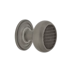 Craftsman Brass 1 3/8" Cabinet Knob With Classic Rose In Antique Pewter