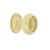 Craftsman Brass 1 3/8" Cabinet Knob With Rope Rose In Satin Brass -Nostalgic Warehouse Shop CKBCRAROP SB