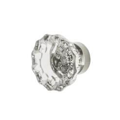 Crystal 1 3/8" Cabinet Knob In Polished Nickel