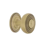 Deco Brass 1 3/8" Cabinet Knob With Classic Rose In Antique Brass