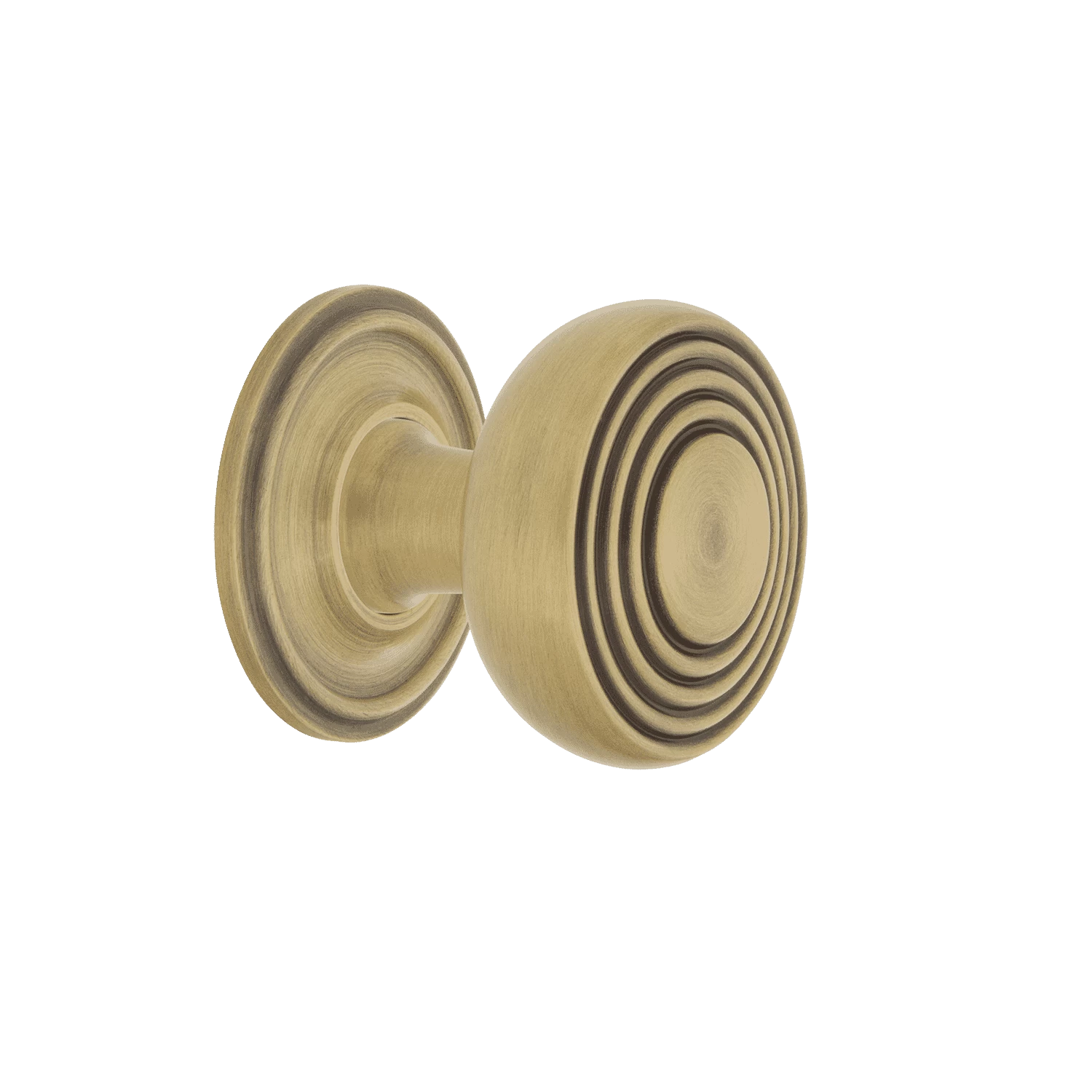 Deco Brass 1 3/8" Cabinet Knob With Classic Rose In Antique Brass 3 Deco Brass 1 3/8" Cabinet Knob With Classic Rose In Antique Brass