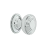 Deco Brass 1 3/8" Cabinet Knob With Rope Rose In Bright Chrome