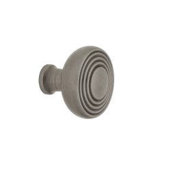 Deco Brass 1 3/8" Cabinet Knob In Antique Pewter