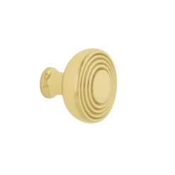 Deco Brass 1 3/8" Cabinet Knob In Polished Brass