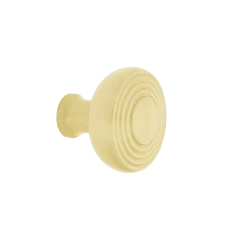 Deco Brass 1 3/8" Cabinet Knob In Satin Brass