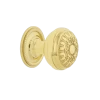 Egg And Dart Brass 1 3/8" Cabinet Knob With Rope Rose In Unlacquered Brass