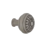 Egg And Dart Brass 1 3/8" Cabinet Knob In Antique Pewter