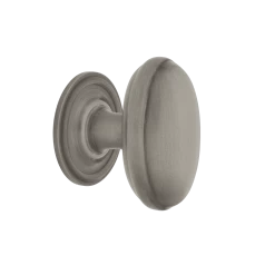 Homestead Brass 1 3/4" Cabinet Knob With Classic Rose In Antique Pewter