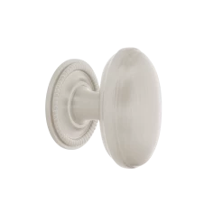 Homestead Brass 1 3/4" Cabinet Knob With Rope Rose In Satin Nickel