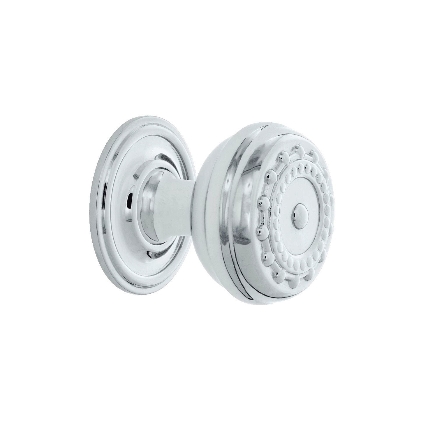 Meadows Brass 1 3/8" Cabinet Knob With Classic Rose In Bright Chrome 3 Meadows Brass 1 3/8" Cabinet Knob With Classic Rose In Bright Chrome