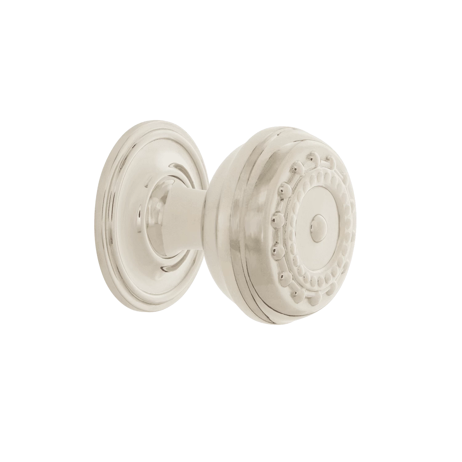 Meadows Brass 1 3/8" Cabinet Knob With Classic Rose In Polished Nickel 2 Meadows Brass 1 3/8" Cabinet Knob With Classic Rose In Polished Nickel