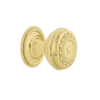 Meadows Brass 1 3/8" Cabinet Knob With Rope Rose In Unlacquered Brass -Nostalgic Warehouse Shop CKBMEAROP UB