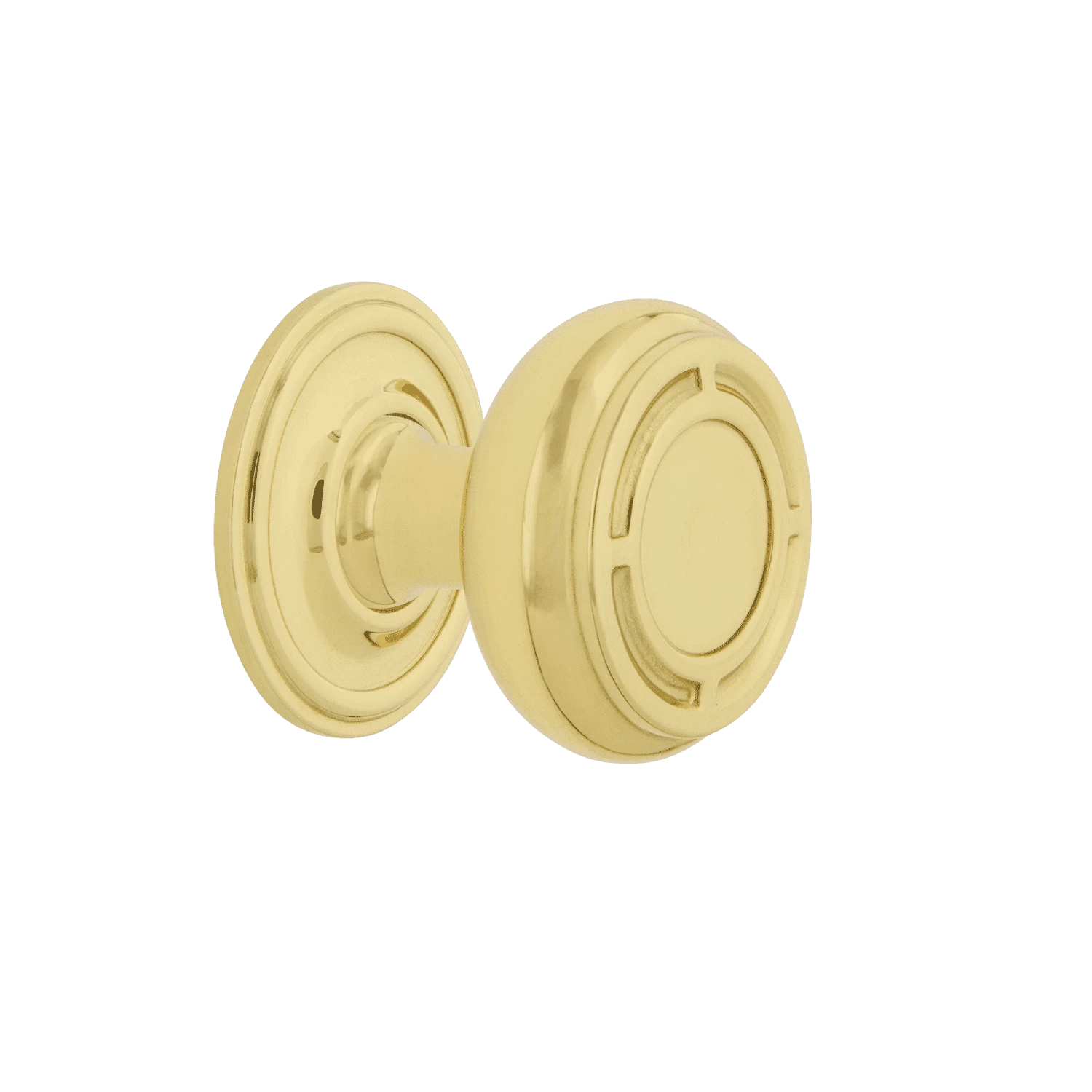 Mission Brass 1 3/8" Cabinet Knob With Classic Rose In Unlacquered Brass 3 Mission Brass 1 3/8" Cabinet Knob With Classic Rose In Unlacquered Brass