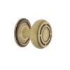 Mission Brass 1 3/8" Cabinet Knob With Rope Rose In Antique Brass -Nostalgic Warehouse Shop CKBMISROP AB