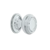 Mission Brass 1 3/8" Cabinet Knob With Rope Rose In Bright Chrome