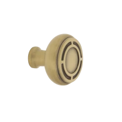 Mission Brass 1 3/8" Cabinet Knob In Antique Brass