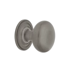 New York Brass 1 3/8" Cabinet Knob With Classic Rose In Antique Pewter