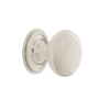 New York Brass 1 3/8" Cabinet Knob With Rope Rose In Polished Nickel