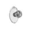 Oval Clear Crystal 1 3/4" Cabinet Knob In Bright Chrome 1 Oval Clear Crystal 1 3/4" Cabinet Knob In Bright Chrome -Nostalgic Warehouse Shop CKBOCC BC