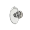 Oval Clear Crystal 1 3/4" Cabinet Knob In Polished Nickel -Nostalgic Warehouse Shop CKBOCC PN