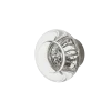 Round Clear Crystal 1 3/8" Cabinet Knob In Antique Pewter -Nostalgic Warehouse Shop CKBRCC AP