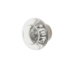 Round Clear Crystal 1 3/8" Cabinet Knob In Polished Nickel -Nostalgic Warehouse Shop CKBRCC PN