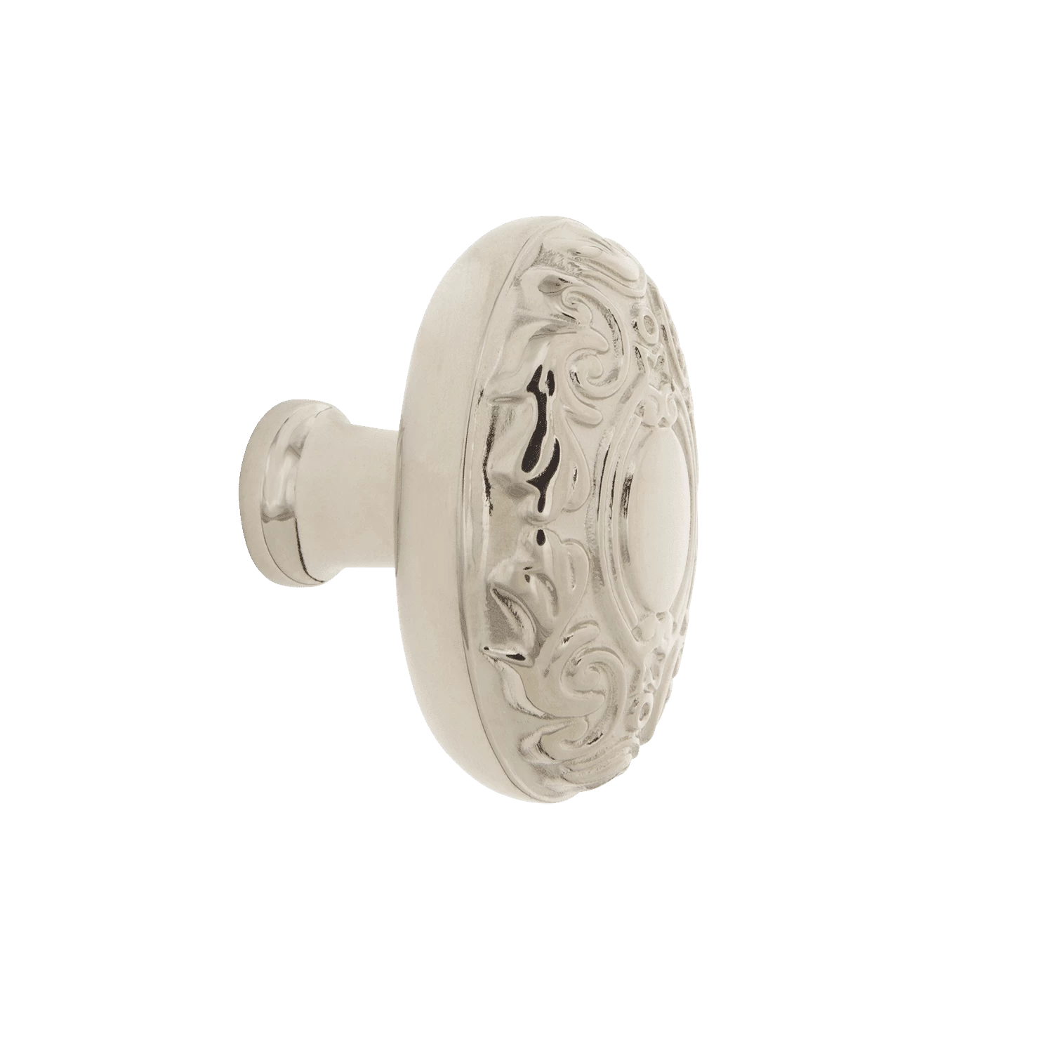 Victorian Brass 1 3/4" Cabinet Knob In Polished Nickel 3 Victorian Brass 1 3/4" Cabinet Knob In Polished Nickel