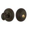 Classic Rosette Single Cylinder Deadbolt In Oil-Rubbed Bronze