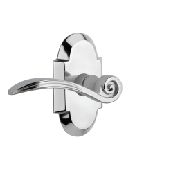 Cottage Short Plate With Swan Lever In Bright Chrome