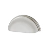 Cup Pull Crystal Frosted 3" On Center In Satin Nickel -Nostalgic Warehouse Shop CPLCFR SN