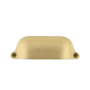 Cup Pull Farmhouse Large In Satin Brass