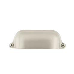Cup Pull Farmhouse Large In Satin Nickel