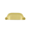 Cup Pull Farmhouse Medium In Unlacquered Brass