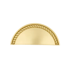 Cup Pull Rope In Satin Brass