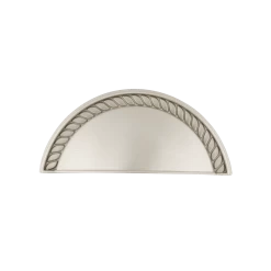 Cup Pull Rope In Satin Nickel