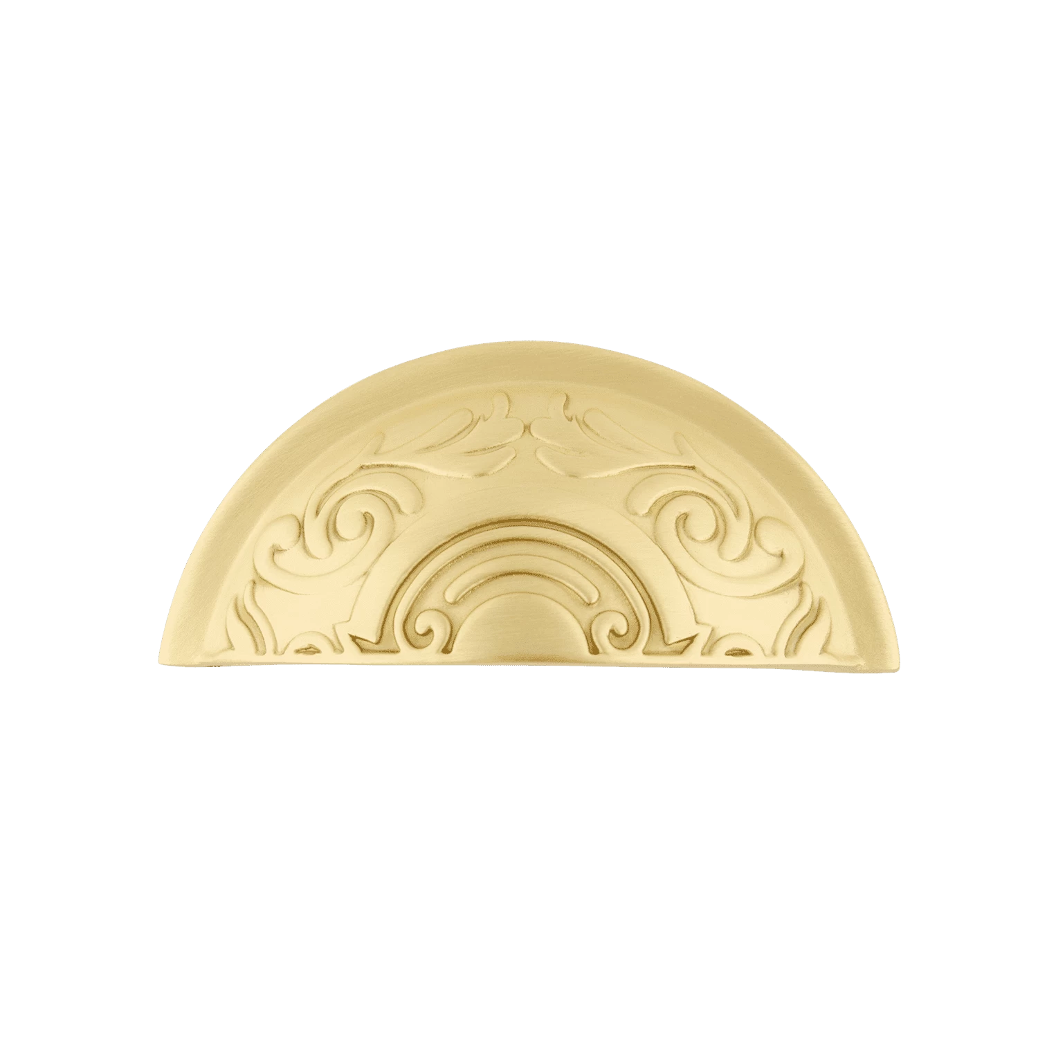 Cup Pull Victorian In Satin Brass 3 Cup Pull Victorian In Satin Brass