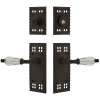 Craftsman Entry Set With Parlour Crystal Lever In Oil-Rubbed Bronze