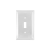 Deco Switch Plate With Single Toggle In Bright Chrome