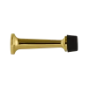 Rubber Tipped Door Stop In Unlacquered Brass -Nostalgic Warehouse Shop DSTCLS UB
