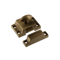 Plain Flush Catch In Antique Brass