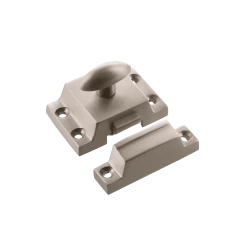 Plain Flush Catch In Satin Nickel