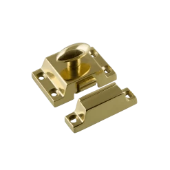 Plain Flush Catch In Unlacquered Brass