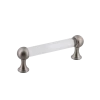 Crystal Handle Pull 3.75" On Center In Satin Nickel -Nostalgic Warehouse Shop HPLCRY3 SN