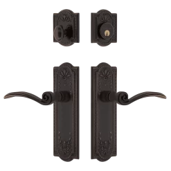Meadows Entry Set With Swan Lever In Timeless Bronze